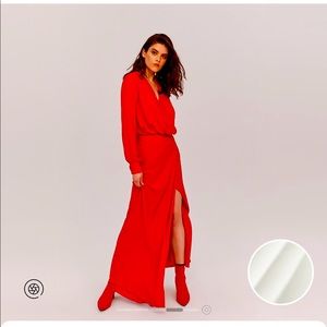 Ivory Fame & Parters Maquino Wrap Dress